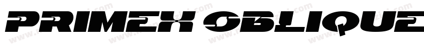 Primex Oblique字体转换